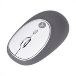 Jelly-Mate Grey Mouse Inalámbrico de gel Jelly - Mate Grey TECHZONE TZACMOI16 - 1200DPI, con batería AAA incluida, 3 botones con alcance de 10 m