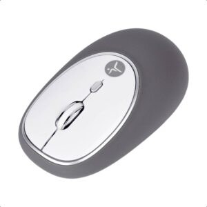 Jelly-Mate Grey Mouse Inalámbrico de gel Jelly - Mate Grey TECHZONE TZACMOI16 - 1200DPI, con batería AAA incluida, 3 botones con alcance de 10 m