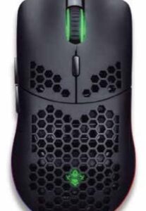 Yeyian mouse gamer rgb links serie 3000 - negro, sensor optico laser pixart, resolucion intercambiable, switch huano, botones custom- YMG-24310