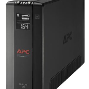 No Break Capacidad 1500 VA - 900 W, 120 V con APC BX1500M-LM60, 1500 VA, 900 W, 16 h, Negro, Industrial y Oficina