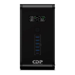 R-SMART 1510 No-Break CDP R-SMART1510 1500VA/900W UPS Interactiva AVR 10 Salidas - 560 Joules, Proteccion RJ45, LCD, software 120 Vac
