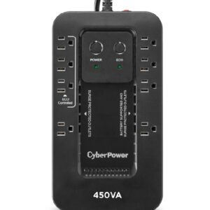 No Break CyberPower EC450G 450VA / 260W - Standby, Gabinete Compacto, 8 × NEMA 5-15R