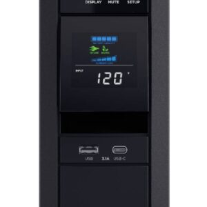 CP1500PFCLCDa No-Break CyberPower CP1500PFCLCD - 1500 VA, 1000 W, 8 h, Negro