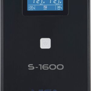 VICA S 1600 No break interactivo S1600 - 1600VA/900W, entrada 127 VCA 60 Hz, salida 120 VCA, 5 tomas reguladas/5 reguladas y respaldadas, RJ11/45, pantalla LCD