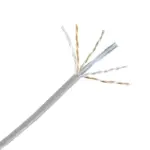PANDUIT NUC6C04IG - Bobina de Cable UTP 100% cobre, NetKey / Caja con 1,000 Pies (305 metros) / 4 pares / 24 AWG / Categoría 6 / Gris