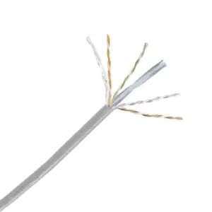 PANDUIT NUC6C04IG - Bobina de Cable UTP 100% cobre, NetKey / Caja con 1,000 Pies (305 metros) / 4 pares / 24 AWG / Categoría 6 / Gris