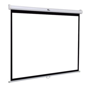 Qian pantalla de proyeccion manual guding 100 pulgadas - plegable, a prueba de moho, blanco mate, mod. QPG-69502