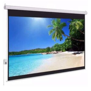 Multimedia Screens Pantalla de Proyección Eléctrica de Colgar MSE406 - Multimedia SCREEN, 4.06x3.05m. 200 pulgadas diagonales. Incluye C.R. Inalámbrico y alámbrico