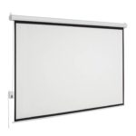 Multimedia Screens Pantalla de Proyección Eléctrica de Colgar MSE-183 - MULTIMEDIA SCREEN, 2.44x1.83m. 120 pulgadas diagonales. Incluye C.R. Inalámbrico y alámbrico