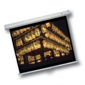 Pantalla de proyeccion manual Multimedia Screens MSC-265 colgar 120 formato 16:9 color blanco mate.