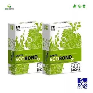 Ecobond Papel bond tamaño Carta 70 gramaje 95 blancura caja con 10 resmas de 500 hojas cada una 175002237378803