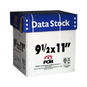 DS00121500B Papel para impresión PCM - DATA STOCK 9½ X 11 2T C/1500 BCO
