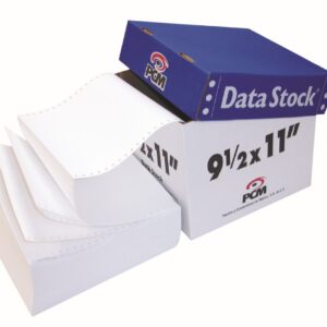 Papel para impresión PCM DS00216000B - DATA STOCK 9½ X 5½ 1T C/6000 BCO