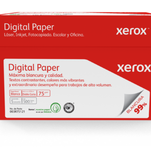 003R75121 XEROX papel digital rojo doble carta 99 blancura