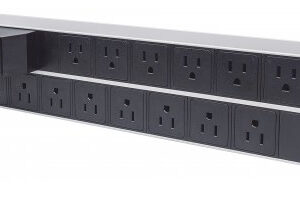 INTELLINET 714075 Barra PDU 15 contactos para Gabinete/Rack 19" - 2Unidades, proteccion contra corto circuito