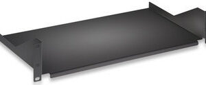 INTELLINET 710916 Charola fija 19 - 2U, Negro. Para montaje en pared y gabinetes con un mínimo de 400 cm de profundidad