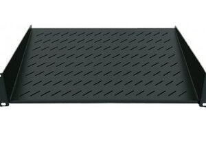 INTELLINET 712514 Charola fija 19 - 2U, Ventilada, Negro. Para montaje en pared y gabinetes con un mínimo de 520 mm de profundidad