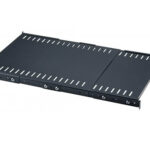 Charola INTELLINET fija extensible de 19" - Negro, Acero, Rack shelf, 45 kg, 1U
