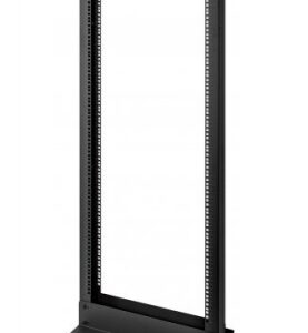 Rack de piso - 2 postes, 19, 26U, Carga estática máxima de 200 kg (440 lbs.), Negro, Acero, INTELLINET 715973