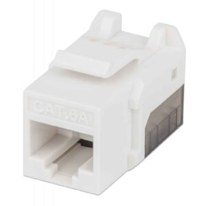 INTELLINET 772358 Jack Keystone Cat6a FastPunch; Hace que las terminaciones sean rápidas y fáciles al colocar y cortar todos los alambres en un solo movimiento.
