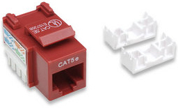 210478 Jack INTELLINET - RJ-45, Femenino, Rojo, De plástico