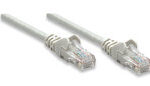 Cable de red UTP - Cat5e, 15m (50ft), 100 Cobre, Contactos chapa de oro, Cable Patch Gris INTELLINET 319973