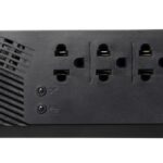 Regulador SMARTBITT SBAVR1200S - 4, Negro, 1200 VA, 600 W