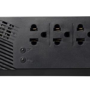 Regulador SMARTBITT SBAVR1200S - 4, Negro, 1200 VA, 600 W