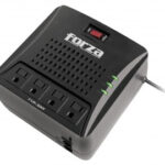 FVR-3001M Regulador FORZA - Negro, Hogar y Oficina, 3000 VA, 1500 W