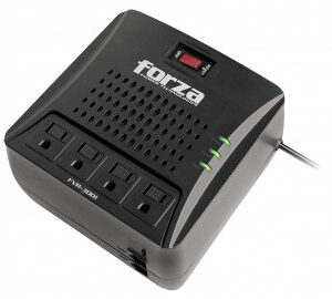 FVR-3001M Regulador FORZA - Negro, Hogar y Oficina, 3000 VA, 1500 W