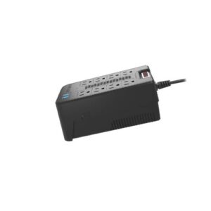 Regulador Automatico de Voltaje FORZA (FVR-1221USB) - Color Negro, Capacidad de 1200VA y 600W