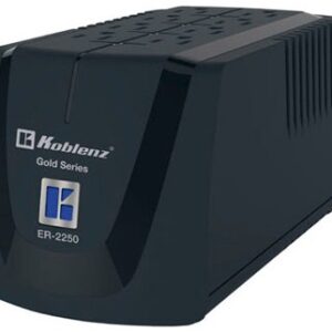 Regulador KOBLENZ ER-2250 - 8, Negro, Hogar y Oficina, 2250 VA, 1000 W