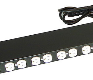 NORTH612-BKT Barra multicontacto NORTH SYSTEM - Negro, 10 contactos.