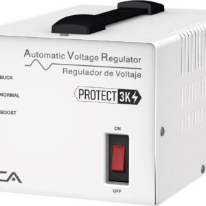 Regulador VICA PROTECT 3K 3000VA/ 1800W - Voltaje 120 VCA, 60Hz, 4 tomas protegidas, 175 joules, indicadores LED, Linea blanca