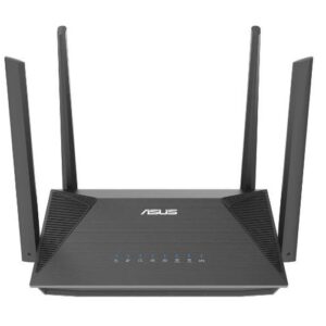 Router ASUS Gigabit Ethernet de Banda Dual RT-AX52 AX1800 con AiMesh - Inalámbrico, 1201 Mbit/s, 4x RJ-45, 2.4/5GHz, con 4 Antenas Externas.