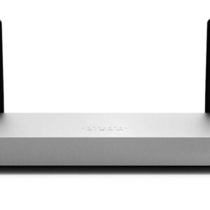 CISCO Router MX67W-HW Meraki - router con interface inalambrica capa 3/7 administrable via dashboard de Meraki, 2 puertos WAN y 4 puertos LAN