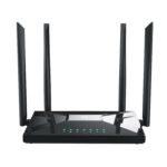 NETIS Router inalambrico NC65 - 4 puertos, WIFI 5, 1200 Mbps, Router, AP, WISP, Modo Cliente, Repetidor, 4 Antenas 5 dBi, Puerto Gigabit