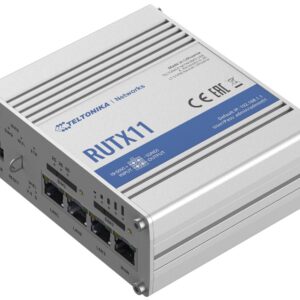 RUTX11 TELTONIKA Router 4G LTE Wi-Fi Industrial CAT 6 (2 Slots Sim) con 3 puertos LAN y 1 Puerto WAN configurable