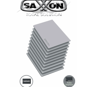 SAXXON SAXTHF01- Paquete de 10 TAG De PVC UHF pasivo / Compatible con Lectoras SAXR2656 & SAXR2657 / EPC GEN2 / Folio Impreso
