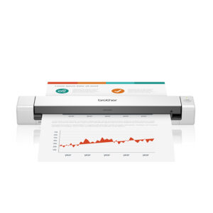 DSMOBILE Escáner portátil BROTHER Valor DS640 - 15 ppm, Micro USB 3.0, soporta 1 hoja/credencial por escaneo, escanea hasta 100 hojas diarias
