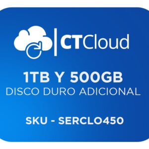 Servidor Virtual en la Nube CT Cloud NCST1500 - Servicio de Nube, Servidor Virtual, 1tb y 500gb