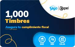 Timbres Fiscales ASPEL PAQUETE DE 1000 TIMBRES FACTE/1000 (Electronico)