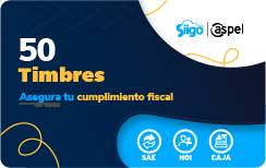 FACTE/50 Electrónicos Timbres Fiscales ASPEL PAQUETE DE 50 Timbres FACTE/50 (Electrónico)