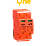 Protector de Descargas Atmosféricas 2 Polos 1000 VDC  - SPD de corriente continua diseñado para sistemas fotovoltaicos / Montaje en riel Din