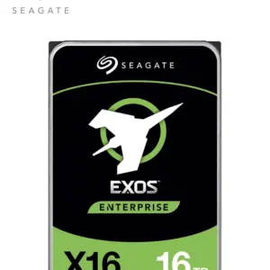 SEAGATE ST16000NM001G - Disco duro de 16 TB Exos, 7200 RPM, SATA3 6GB/s, 64 MB, recomendado para videovigilancia / NAS