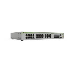 Swicth Allied Telesis Administrable CentreCOM GS970M - Capa 3 de 24 puertos 10/100/1000 Mbps + 4 SFP Gigabit. AT-GS970M/28-10.