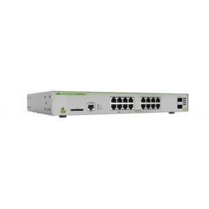 Switch Allied Telesis PoE+ Administrable CentreCOM GS970M - Capa 3 de 16 Puertos 10/100/1000 Mbps + 2 SFP Gigabit, 247 W. AT-GS970M/18PS-R-10.