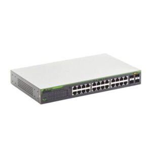 Switch Allied Telesis Gigabit WebSmart de 24 puertos 10/100/1000 Mbps (4 x Combo) + 4 puertos gigabit SFP (Combo) AT-GS950-24-10.