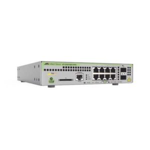 AT-GS970M-10PS-R-10 Switch Allied Telesis PoE+ Administrable CentreCOM GS970M. Capa 3 de 8 puertos 10/100/1000 Mbps + 2 SFP Gigabit - 124 W. AT-GSP70M/10PS-R-10.