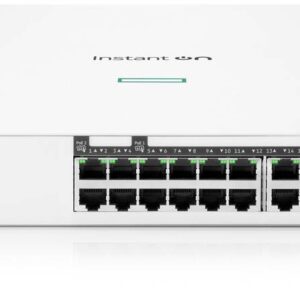Hewlett Packard Enterprise Switch HPE Instant On 1960 - 24 puertos 1GbE + (2p-10Gb Ethernet) RJ-45, 20G CL4 PoE 370 W, 2SFP+ (JL807A)